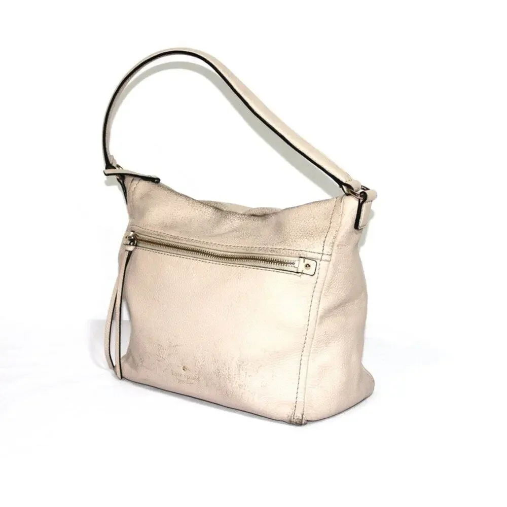 Kate Spade New York Beige Leather Shoulder Bag